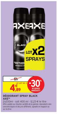 DÉODORANT SPRAY BLACK AXE