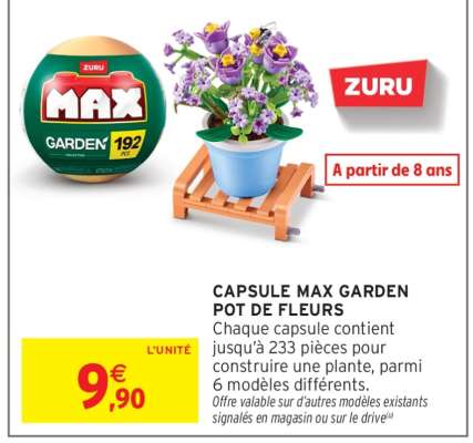 CAPSULE MAX GARDEN POT DE FLEURS