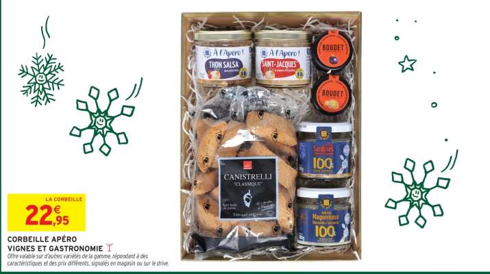 CORBEILLE APÉRO VIGNES ET GASTRONOMIE