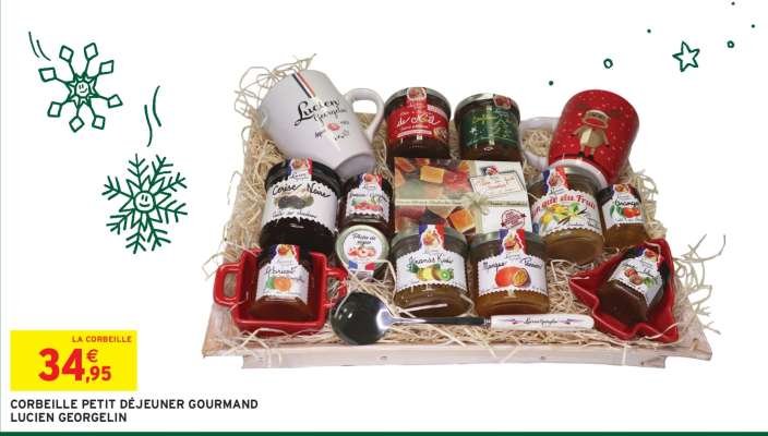 CORBEILLE PETIT DÉJEUNER GOURMAND