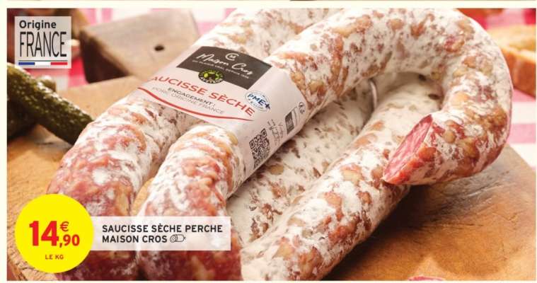 SAUCISSE SÈCHE PERCHE MAISON CROS