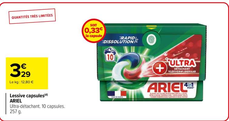 Lessive Capsules Ariel