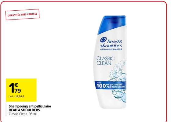 Shampooing Antipelliculaire Head & Shoulders