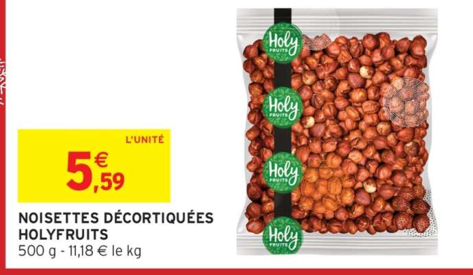 NOISETTES DÉCORTIQUÉES HOLYFRUITS
