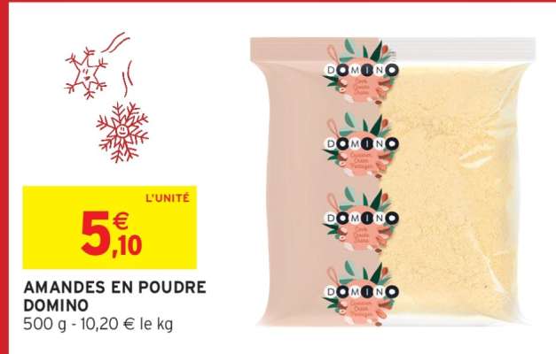 AMANDES EN POUDRE DOMINO