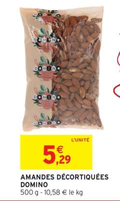 AMANDES DÉCORTIQUÉES DOMINO