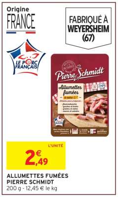 ALLUMETTES FUMEES PIERRE SCHMIDT