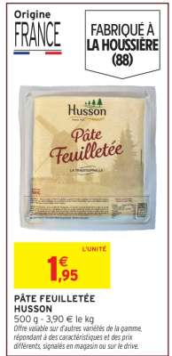 PÂTE FEUILLETÉE HUSSON