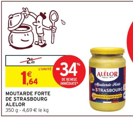 MOUTARDE FORTE DE STRASBOURG "ALÉLOR"