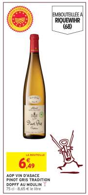AOP VIN D'ALSACE PINOT GRIS TRADITION DOPFF AU MOULIN