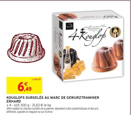KOUGLOFS SURGELÉS AU MARC DE GEWURZTRAMINER ERHARD
