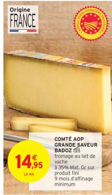 COMTÉ AOP GRANDE SAVEUR BADOZ