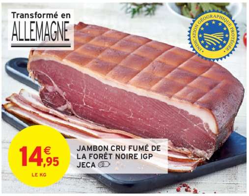 JAMBON CRU FUMÉ DE LA FORÊT-NOIRE IGP JECA