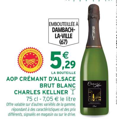 AOP CRÉMANT D'ALSACE BRUT BLANC CHARLES KELLNER