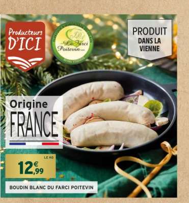 BOUDIN BLANC DU FARCI POITEVIN