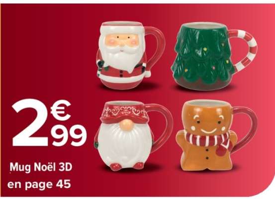 Mug Noël 3D