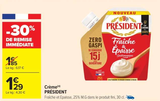 Crème PRÉSIDENT