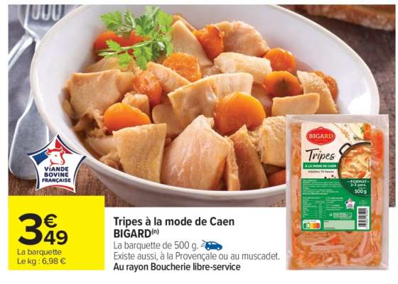 Tripes à la mode de Caen BIGARD