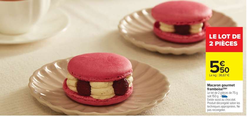 Macaron gourmet framboise