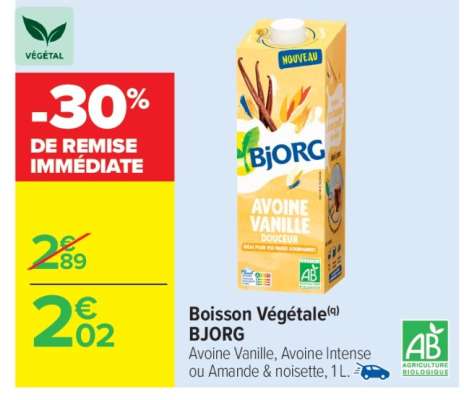 Boisson végétale BJORG