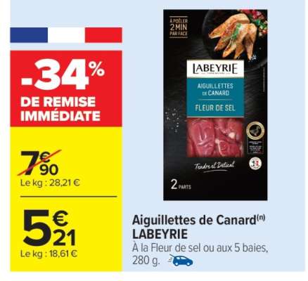 Aiguillettes de Canard LABEYRIE