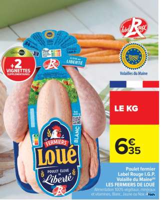 Poulet fermier Label Rouge I.G.P. Volaille du Maine