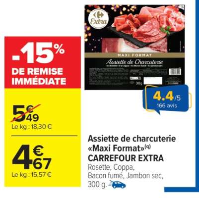 Assiette de charcuterie "Maxi Format"