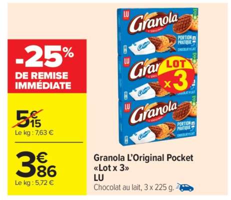 Granola L’Original Pocket «Lot x 3»