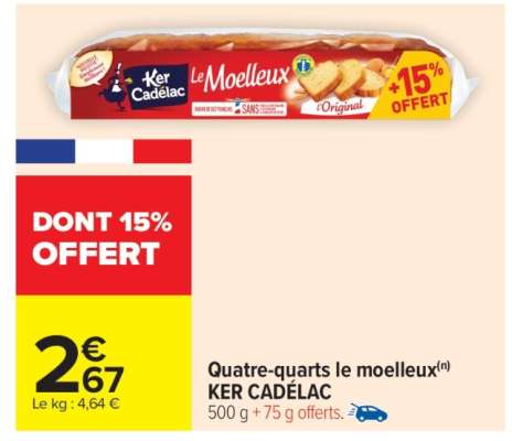 Quatre-quarts le moelleux
