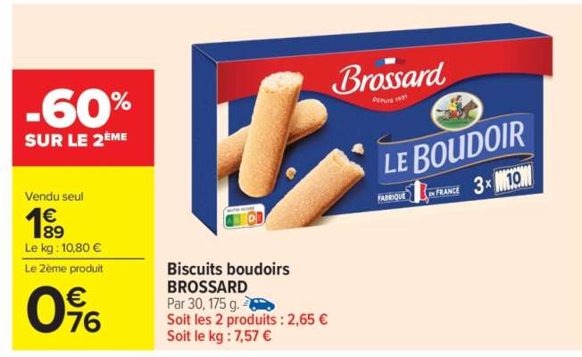 Biscuits boudoirs BROSSARD