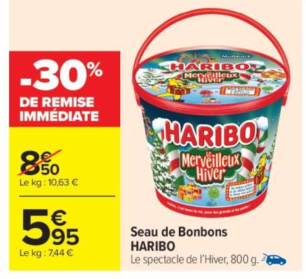 Seau de Bonbons HARIBO