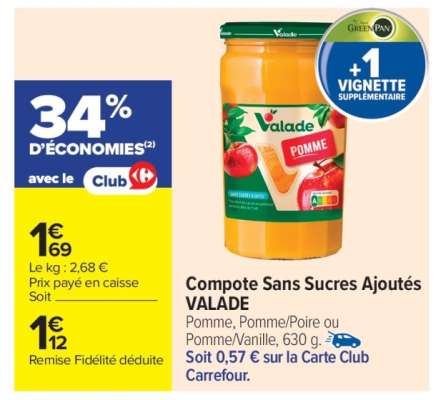Compote Sans Sucres Ajoutés Valade
