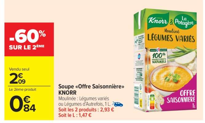 Soupe «Offre Saisonnière» KNORR