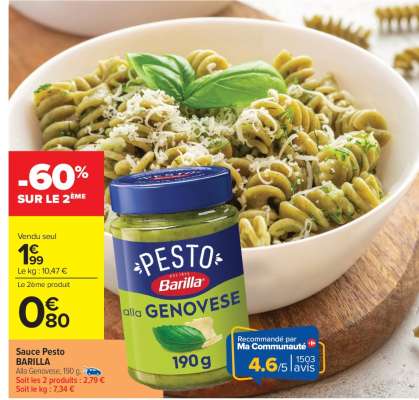 SAUCE PESTO BARILLA