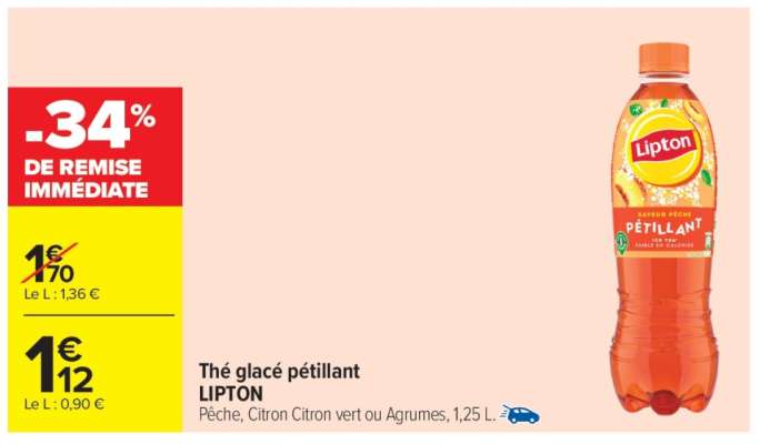THE GLACE PETILLANT LIPTON