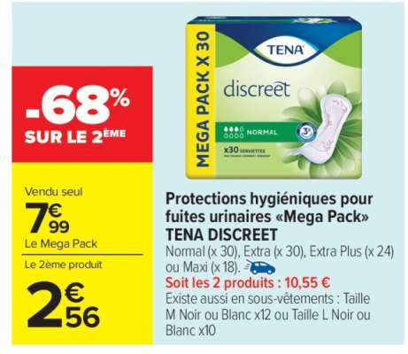 TENA Discreet Mega Pack