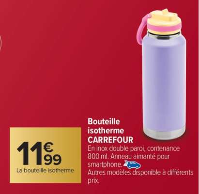 Bouteille isotherme CARREFOUR