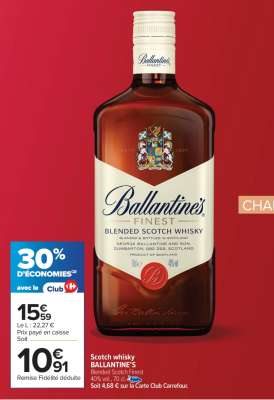 Scotch whisky BALLANTINE'S