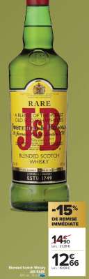 J&B RARE Blended Scotch Whisky