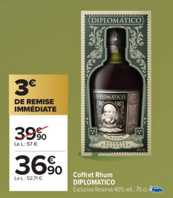 Coffret Rhum DIPLOMATICO