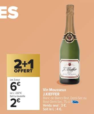 Vin mousseux J.KIEFFER