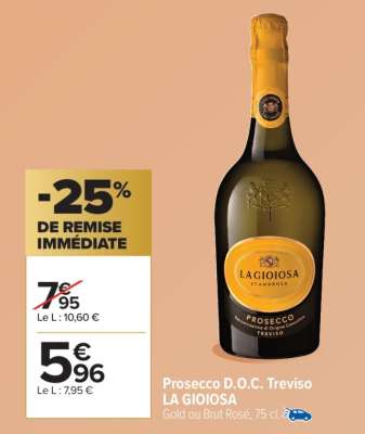 Prosecco D.O.C. Treviso LA GIOIOSA