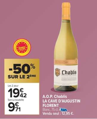 A.O.P. Chablis LA CAVE D’AUGUSTIN FLORENT