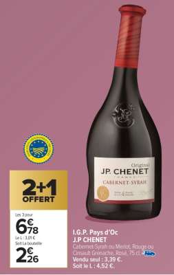 I.G.P. Pays d'Oc J.P CHENET