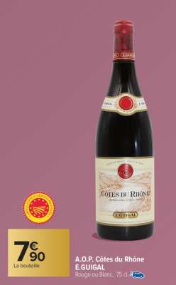 A.O.P. Côtes du Rhône E.GUIGAL