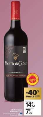 A.O.P. Bordeaux MOUTON CADET