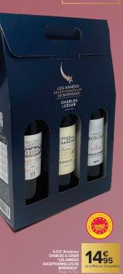 A.O.P. Bordeaux CHARLES À CÉSAR LES ANNÉES EXCEPTIONNELLES DE BORDEAUX