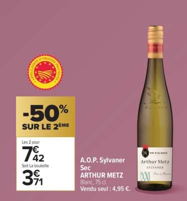 A.O.P. Sylvaner Sec ARTHUR METZ