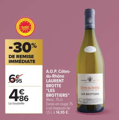 A.O.P. Côtes-du-Rhône LAURENT BROTTE "LES BROTTIERS"