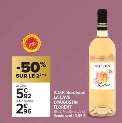 A.O.P. Bordeaux LA CAVE D'AUGUSTIN FLORENT